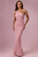 Premium Jersey Bridesmaid Dress in Blush Pink