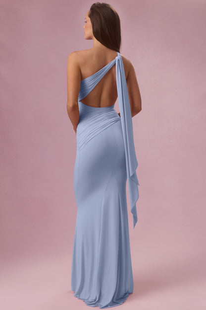 Premium Jersey Bridesmaid Dress in Powder Blue