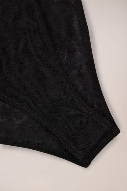 Strapless Bodysuit in Black