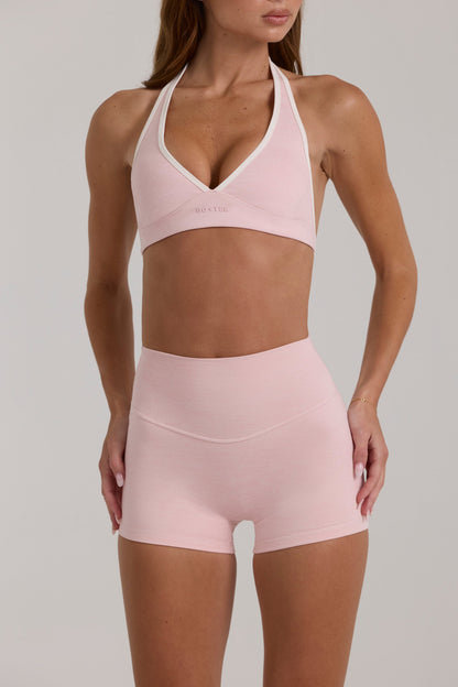 Soft Active Sports Bra in Blush Marl