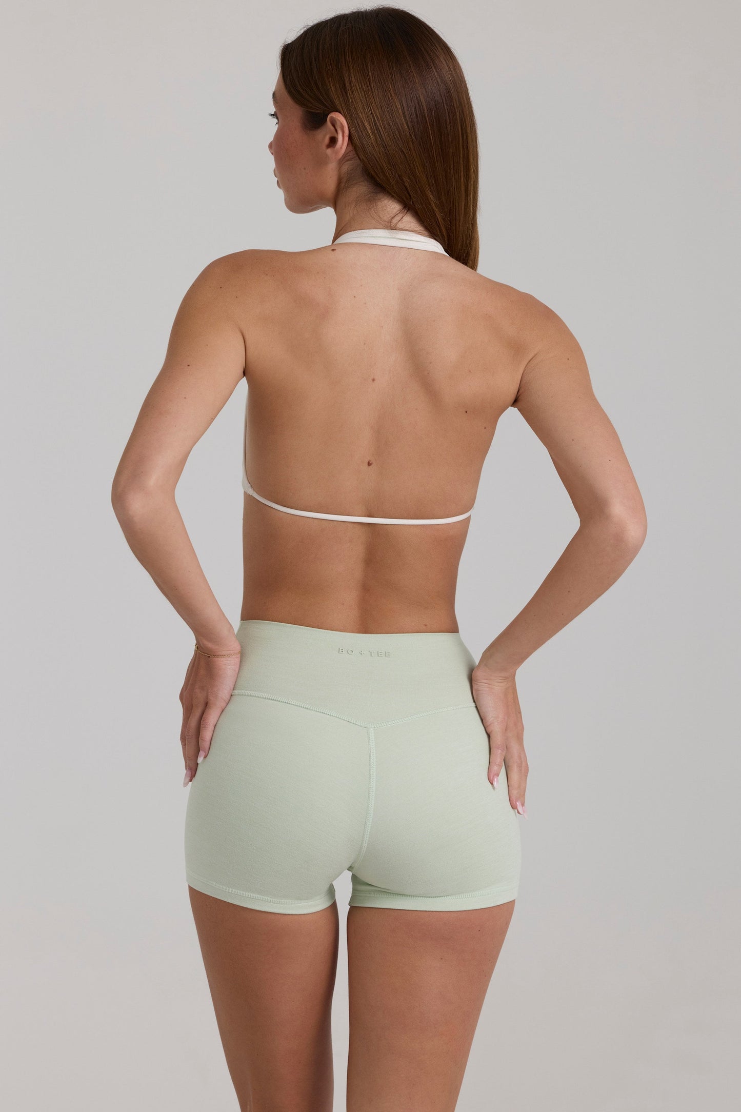 Soft Active Sports Bra in Sage Marl