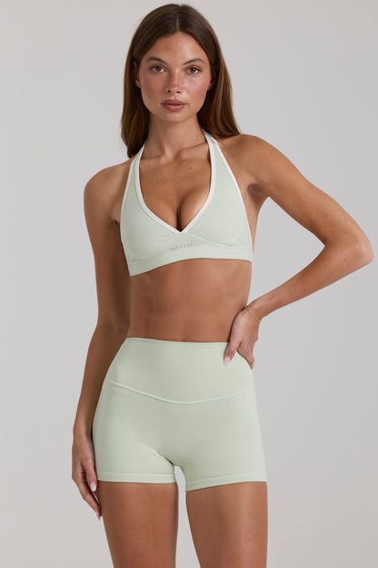 Soft Active Sports Bra in Sage Marl