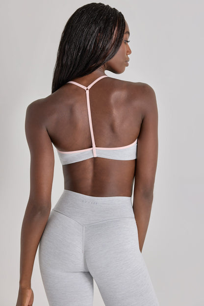 Soft Active Sports Bra in Grey Marl