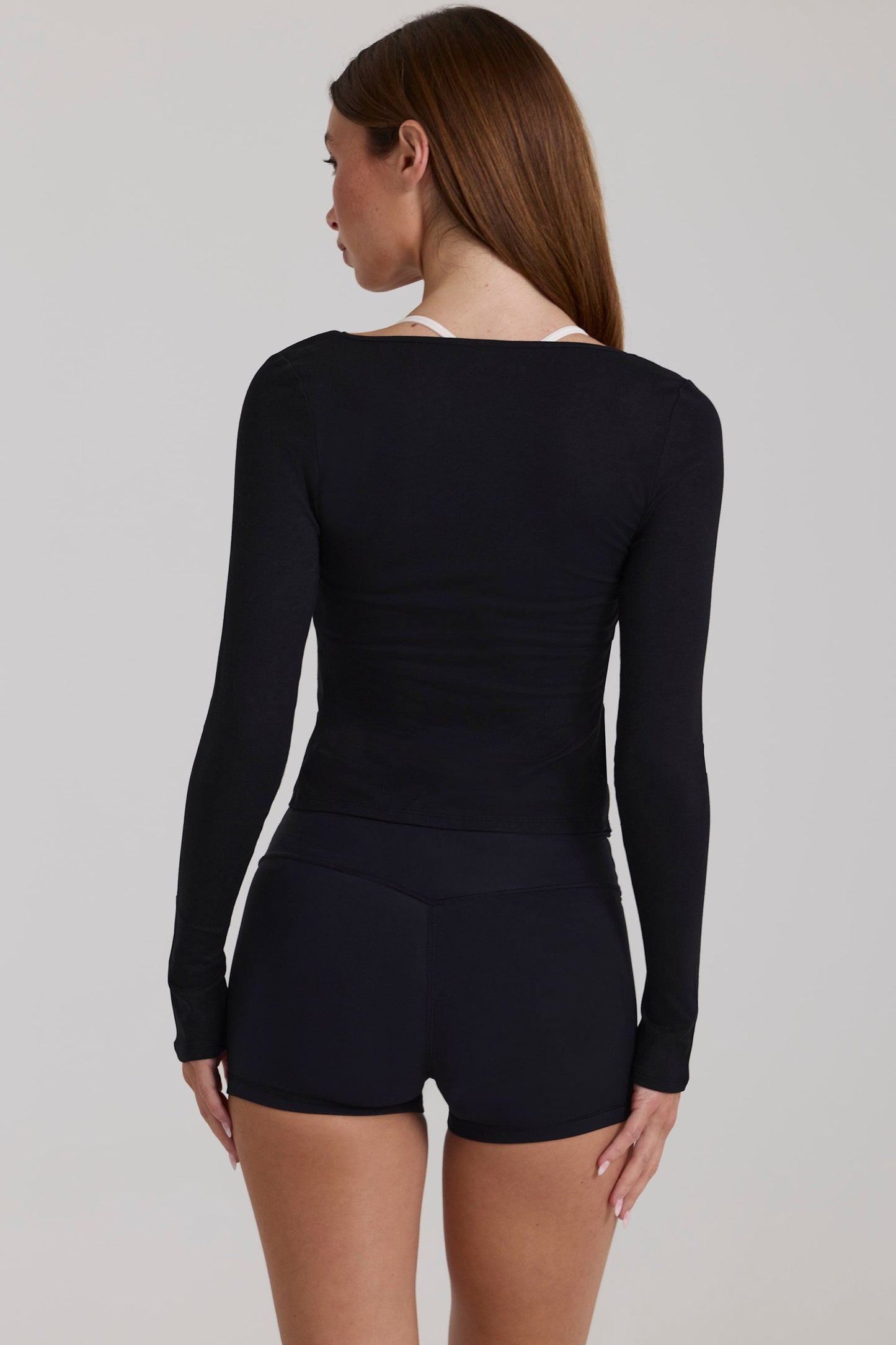 Modal Tie-Front Top in Black