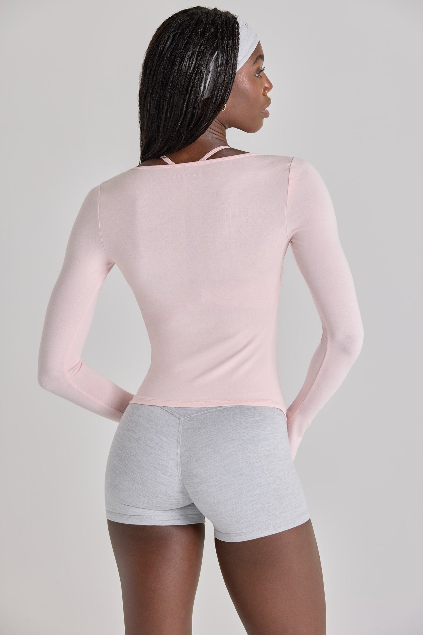 Modal Tie-Front Top in Blush