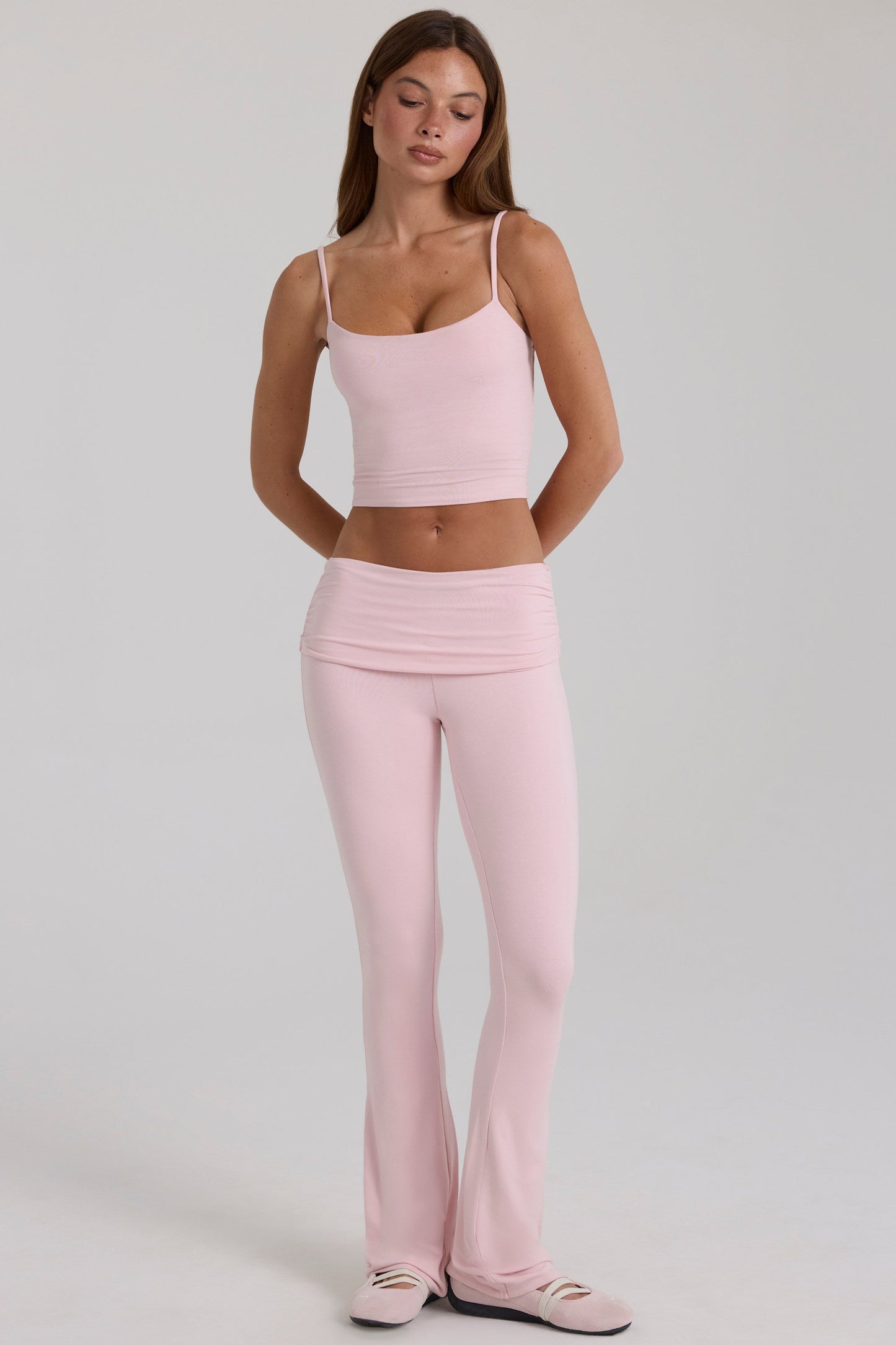 Modal Cropped Tank Top in Blush